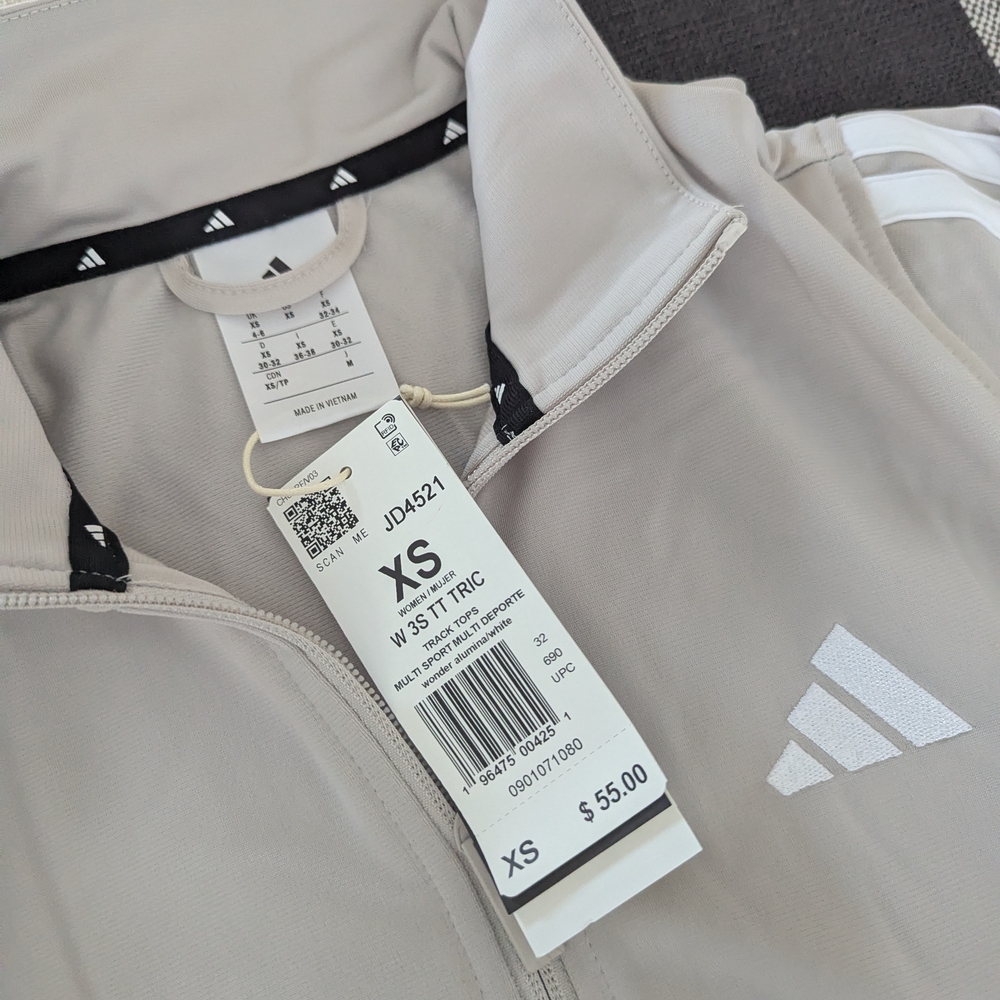 Adidas Tan Track Jacket NWT - Picture 3 of 4